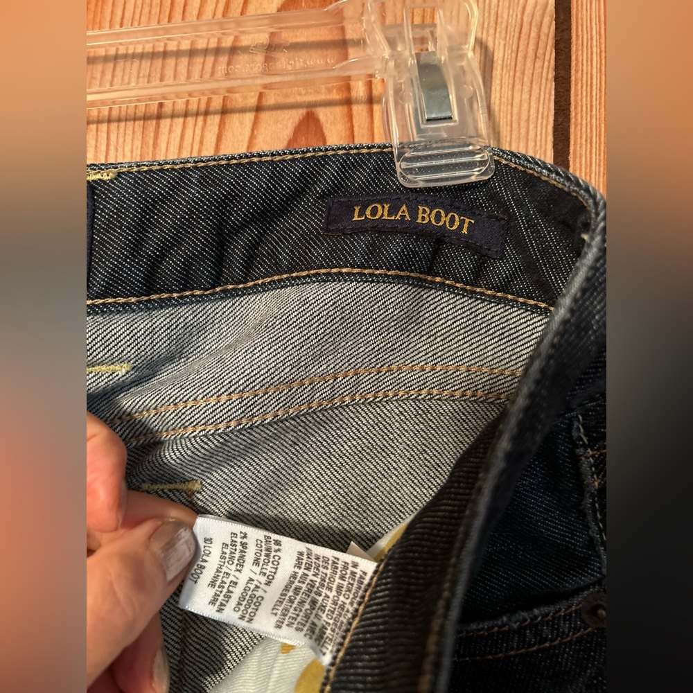 Lucky Brand Jeans Women 10/30 Blue Distressed Lola Boot Cut Western Stretch Deni - Picture 16 of 16